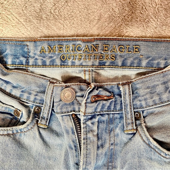American Eagles Slim Straight Jeans Denim 100% Cotton Size US 26/28 - Pre-Loved - Picture 5 of 16